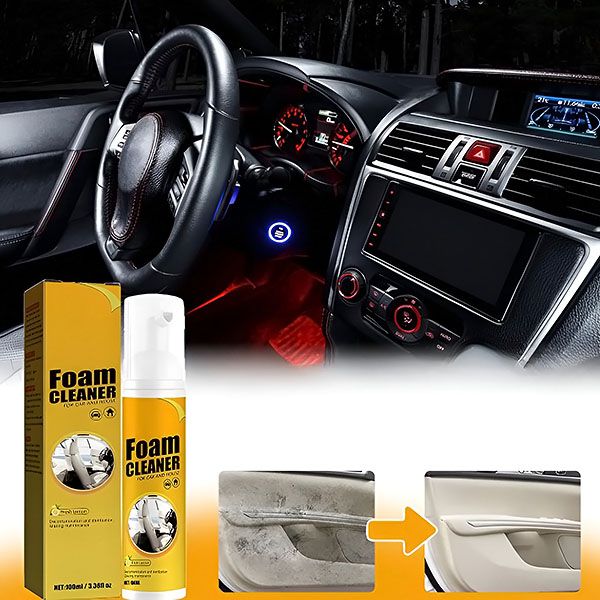 Spumă Activă de Curățare Auto – Curăță Fără Efort Interiorul Mașinii