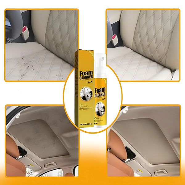 Spumă Activă de Curățare Auto – Curăță Fără Efort Interiorul Mașinii